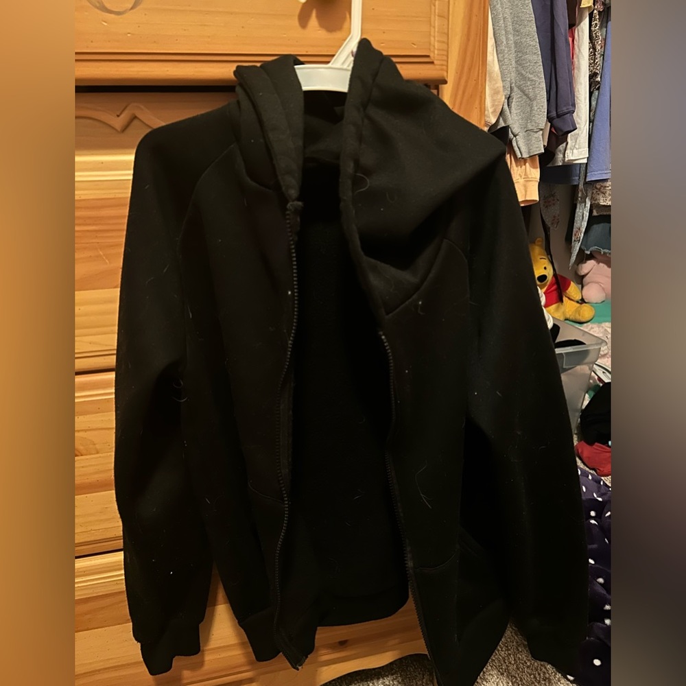 Black Zip Up, size S